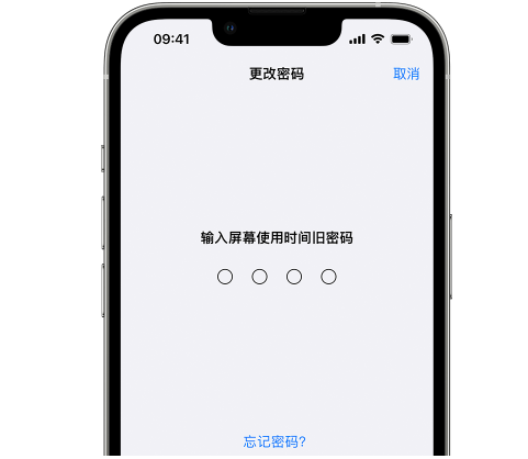 通海口镇iPhone屏幕维修分享iPhone屏幕使用时间密码忘记了怎么办 