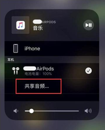 通海口镇苹果14音频维修点分享iPhone14音频共享设置方法 