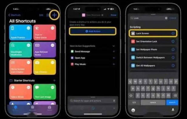 通海口镇苹果14锁屏维修店分享iPhone14升级iOS16.4后如何创建锁屏快捷方式 