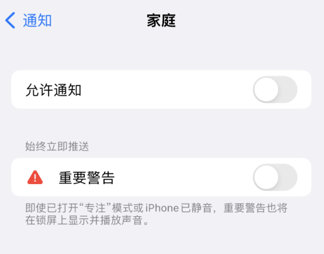 通海口镇苹果14维修分享iPhone14系列机型弹出“家庭”警告后卡死如何解决 