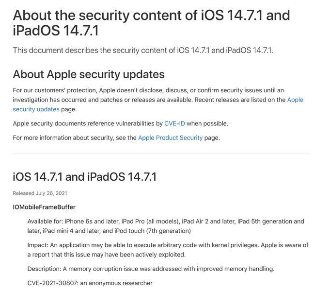 通海口镇苹果手机维修分享iOS 14.7.1 正式版更新内容及升级方法 